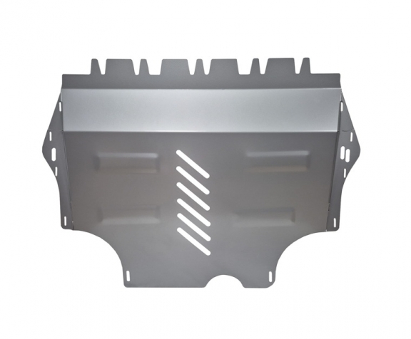 Aluminum skid plate for Skoda Superb II