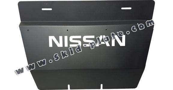 Steel radiator skid plate for Nissan Navara D40