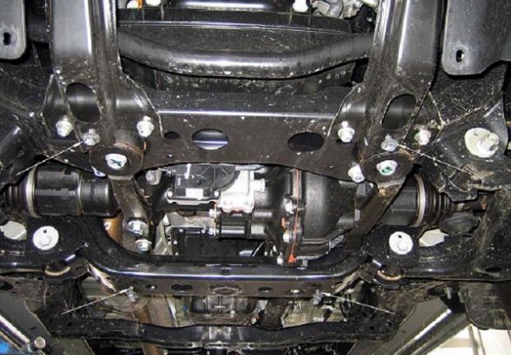 Steel skid plate for Toyota Hilux