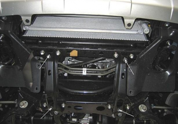 Steel skid plate for Toyota Hilux