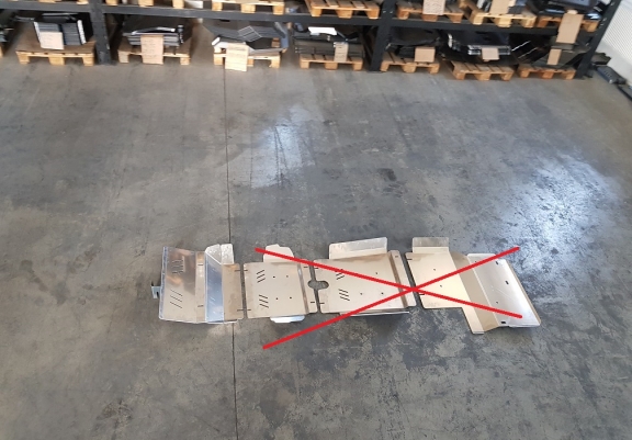 Aluminum radiator skid plate for Toyota Hilux Revo