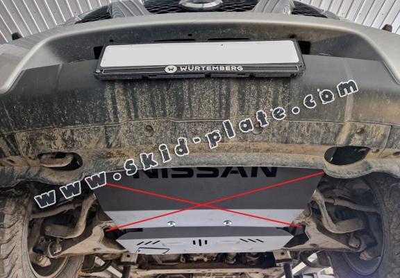 Steel skid plate for Nissan Navara D40
