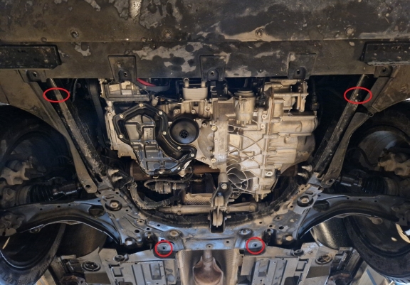 Steel skid plate for Renault Symbioz 