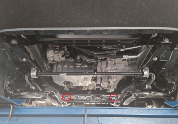 Aluminum  skid plate for MAN Tge