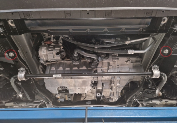 Aluminum  skid plate for MAN Tge