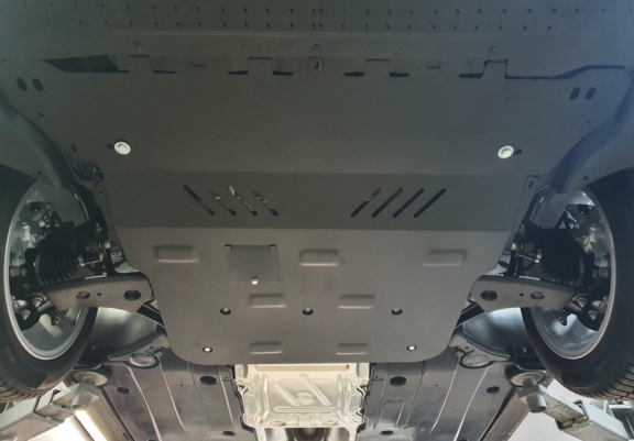 Steel skid plate for VW Passat