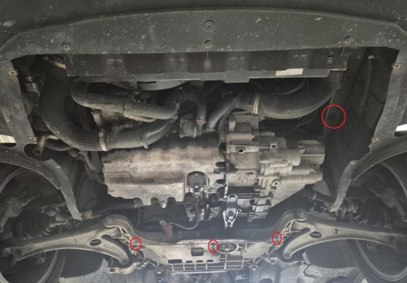 Steel skid plate for Seat Alhambra - Webasto