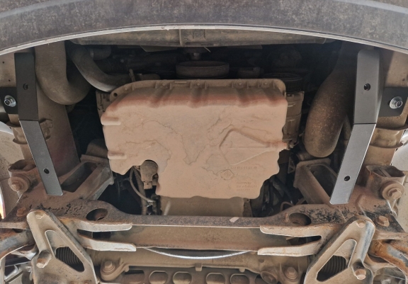 Aluminum skid plate for the protection of the engine and the gearbox for Mercedes Sprinter