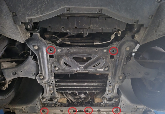Aluminum skid plate for Cupra Born
