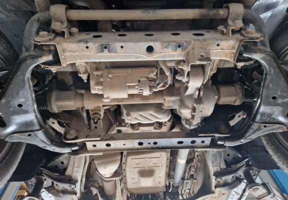 Steel gearbox skid plate for Ford Ranger