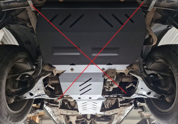 Steel gearbox skid plate for Ford Ranger