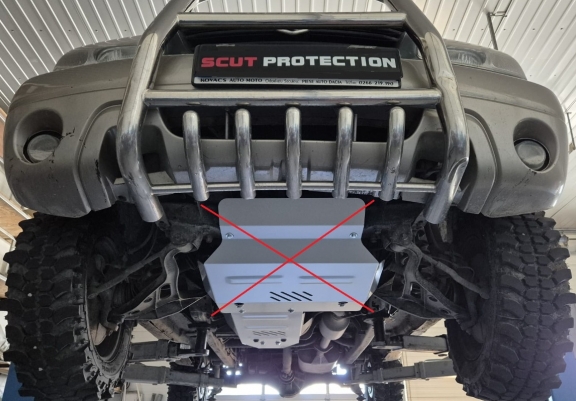 Aluminum gearbox skid plate for Chevrolet Tracker