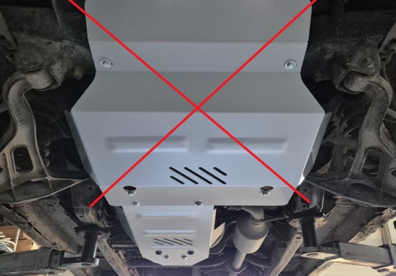 Aluminum gearbox skid plate for Chevrolet Tracker