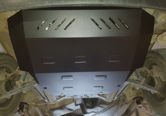 Steel skid plate for VW Transporter T4