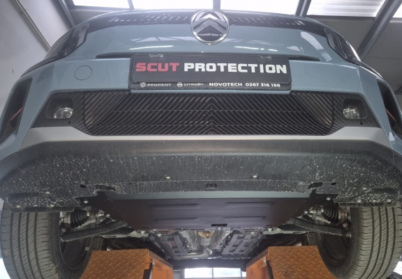 Steel skid plate for the protection of the engine and the gearbox for Citroen C3 Aircross