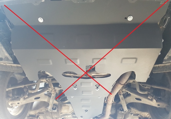 Steel manual gearbox skid plate for Subaru Forester 4