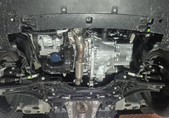 Steel skid plate for the protection of the engine and the gearbox for Fiat Grande Panda