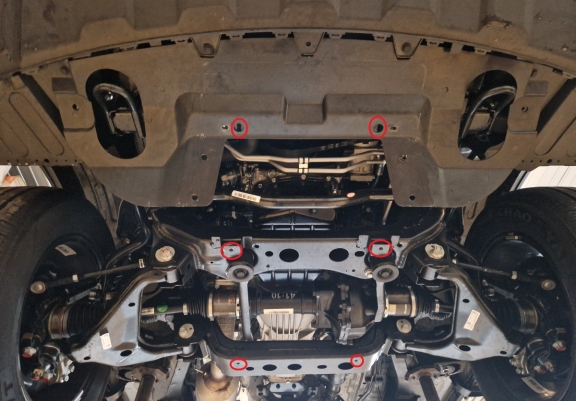 Aluminium skid plate for Evo Cross 4