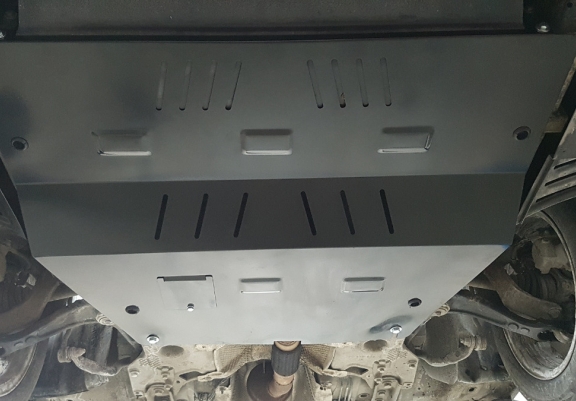 Steel skid plate for Peugeot 407