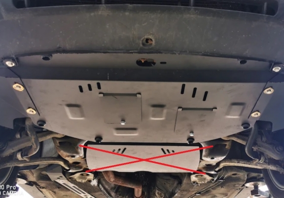 Steel skid plate for Audi A4  B5