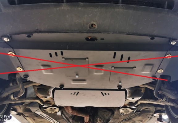 Steel automatic gearbox skid plate forSeat Exeo