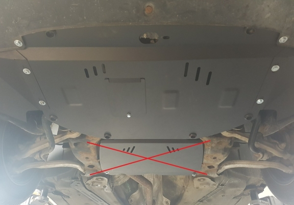 Steel skid plate for Audi A4  B5