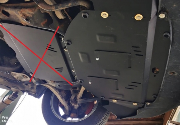 Steel skid plate for Audi A4  B5