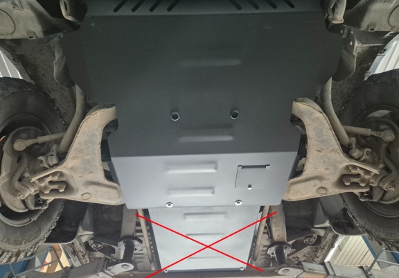 Steel skid plate for Hyundai Terracan