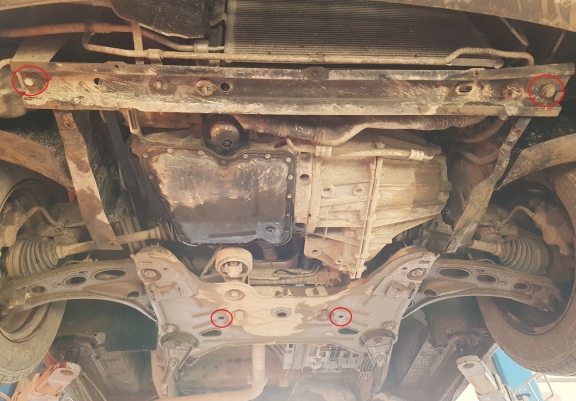 Steel skid plate for Renault Trafic 2 