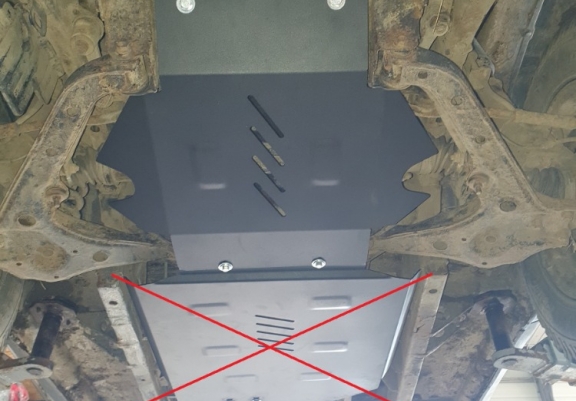 Steel skid plate for Suzuki X90