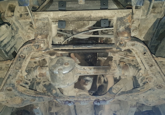 Steel skid plate for Suzuki X90