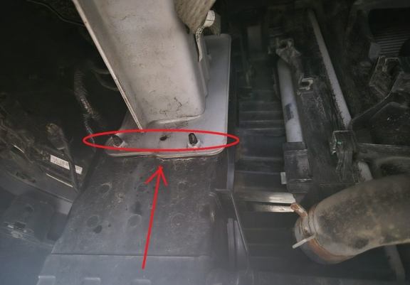 Steel skid plate for Hyundai Tucson