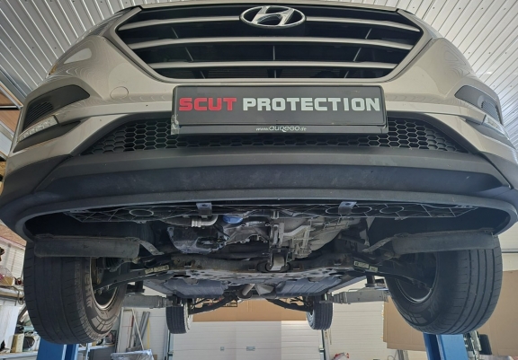 Steel skid plate for Hyundai Tucson