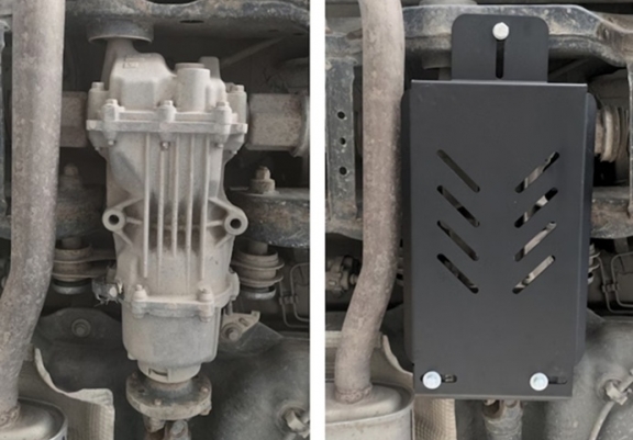 Steel diferential skid plate for Dacia Duster 4x4