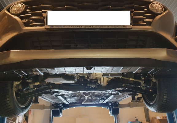 Steel skid plate for Hyundai i10