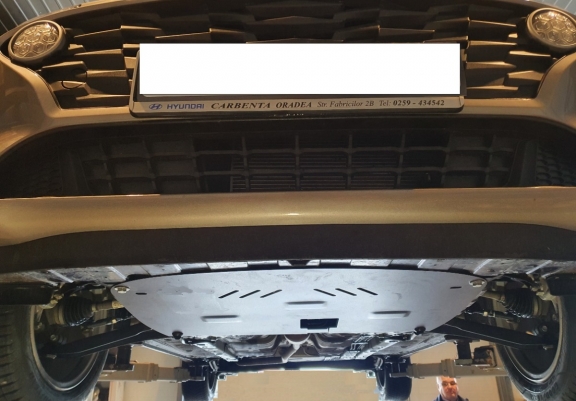 Steel skid plate for Hyundai i10