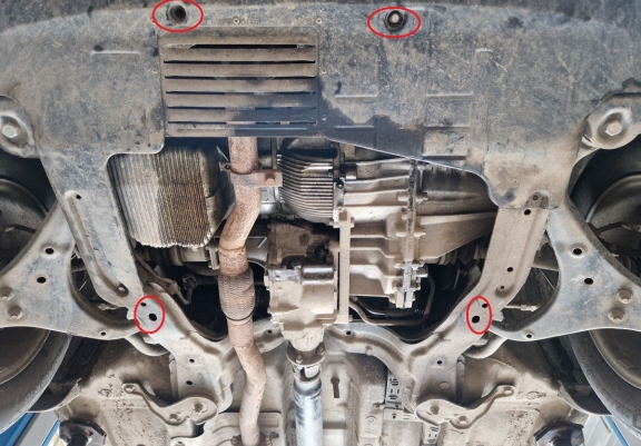 Steel skid plate for Hyundai Tucson