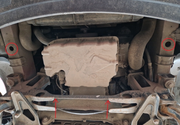 Steel skid plate for Volkswagen Crafter