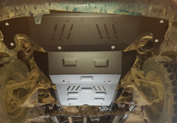 Steel gearbox skid plate for Toyota Hilux Revo