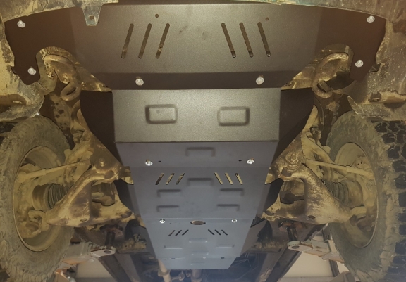 Steel gearbox skid plate for Toyota Hilux Revo