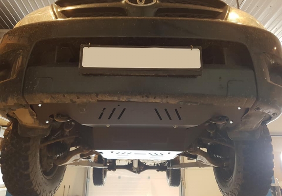 Steel gearbox skid plate for Toyota Hilux Revo