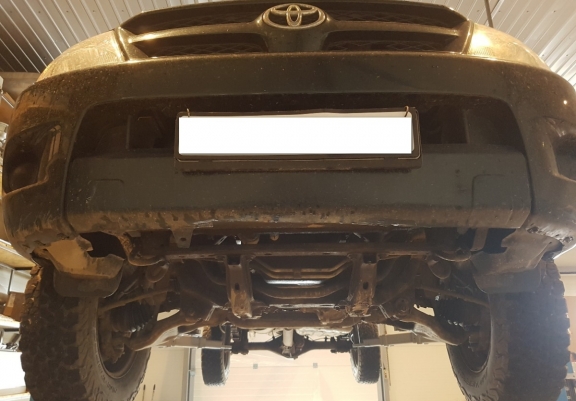 Steel gearbox skid plate for Toyota Hilux Revo