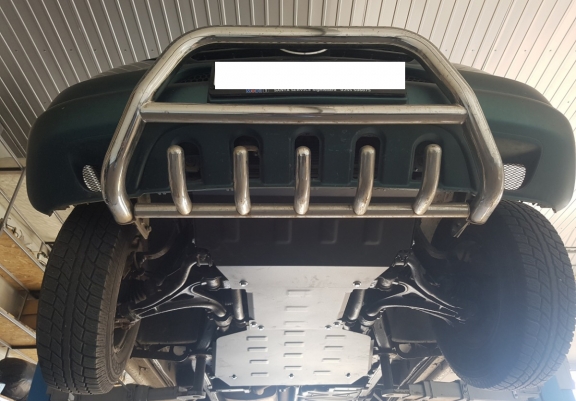 Steel gearbox skid plate for Mercedes ML W163