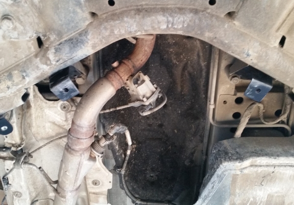 Steel skid plate for the protection of the Stop&Go system Mercedes Viano W447, 4x2, 1.6 D