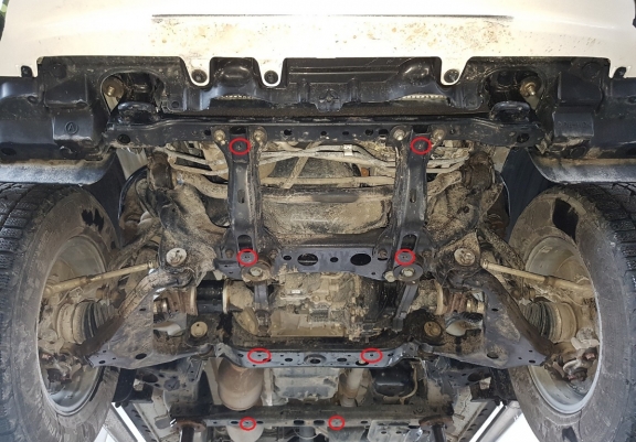 Steel radiator skid plate for Toyota Hilux Revo