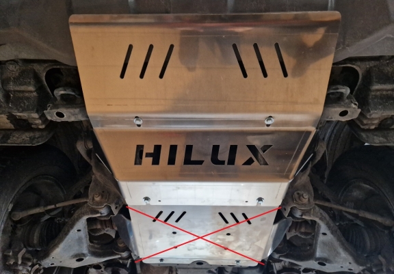 Aluminum radiator skid plate for Toyota Hilux Revo