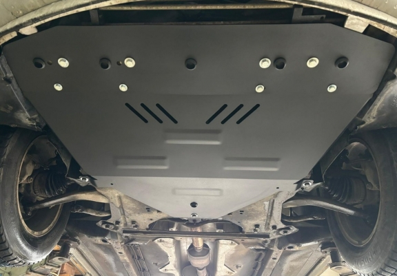 Steel skid plate for the protection of the engine and the gearbox for Peugeot 406