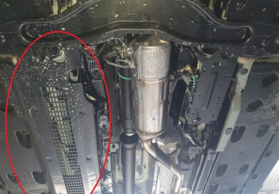 Steel DPF skid plate  for Dacia Duster