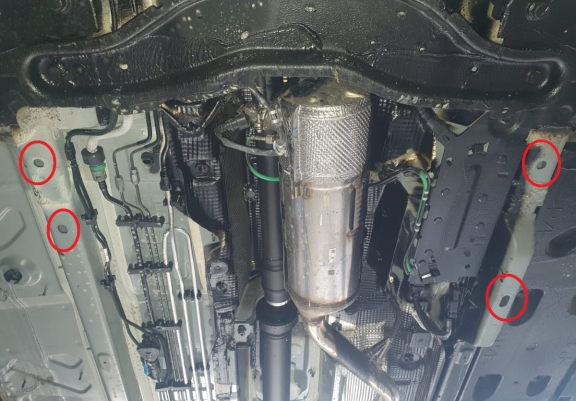 Steel DPF skid plate  for Dacia Duster