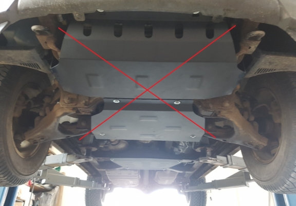 Steel gearbox skid plate for Kia Sorento